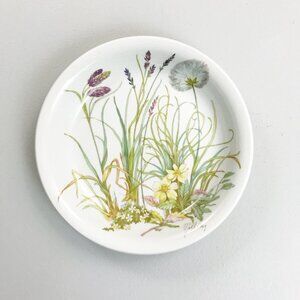 PILLIVUYT France Molling Porcelain Virginie Shallow Salad Bowl 8.25" Floral